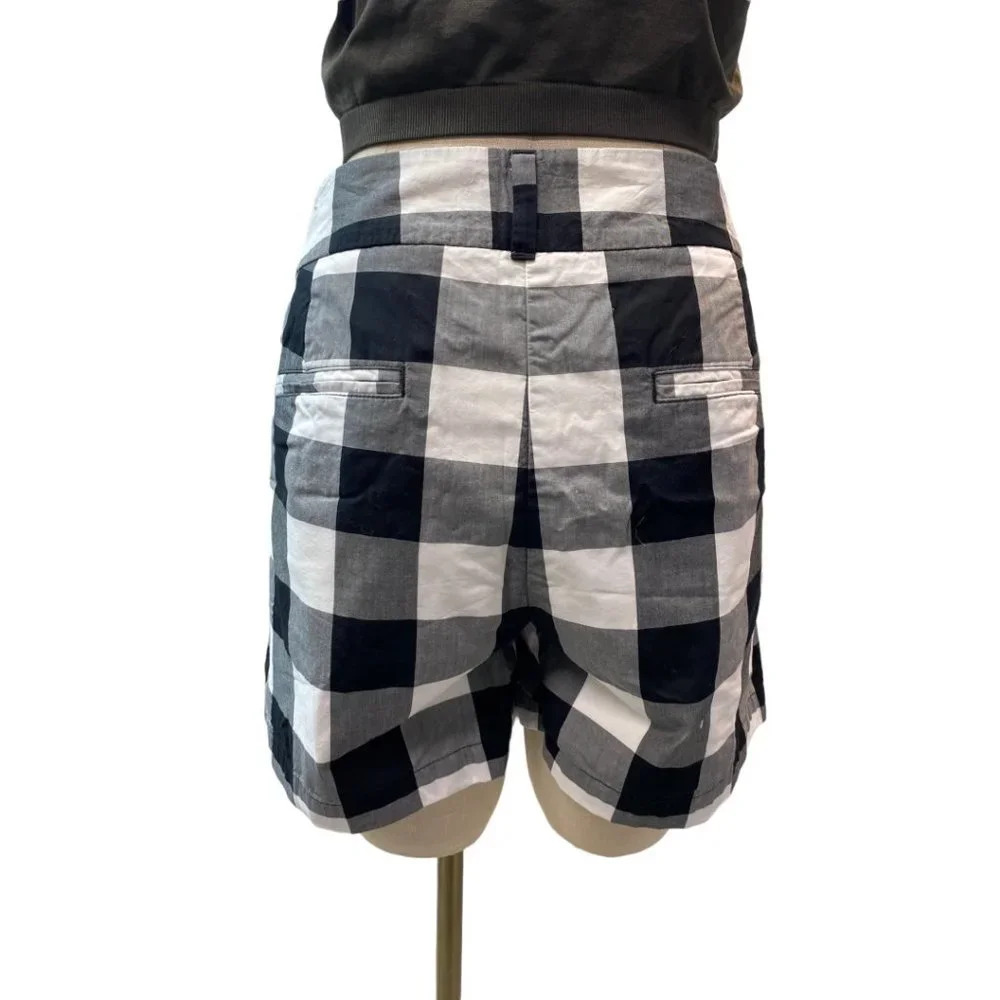 Loft Black and White Checkered 4" Shorts - Picture 3 of 5
